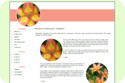 Yellow and Pink Lillies Template