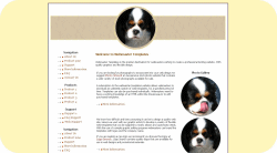 Brittany Spaniel Template