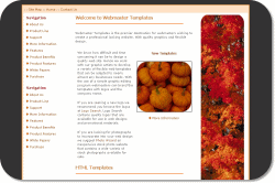 Pumpkins and Leaves Template