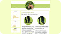 Chestnut Horse and Grazing Template