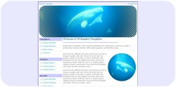 Swimming Beluga Whale Template