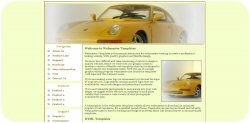 Yellow Porsche Template