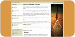 Tennis Racquet and Net Template