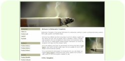 Smoking Cigarette Web Template