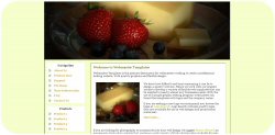 Cheese and Strawberry Appetizer Web Template