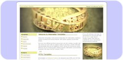 Jewelry Rings Web Template