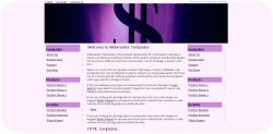 Dollar Sign and Symbol Web Template