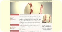 Baseball Team Web Template