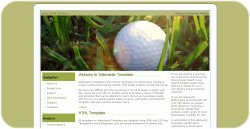 Golf Lessons Web Template