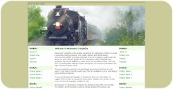 Steam Locomotive Web Template