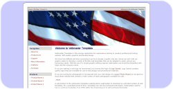 American Flag Web Layout