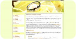 Wedding Band in a Rose Web Template